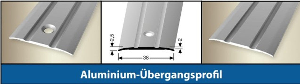 Übergangsprofil Bodenleiste Abschlussprofil Anpassungsprofil für Laminat - Vinyl