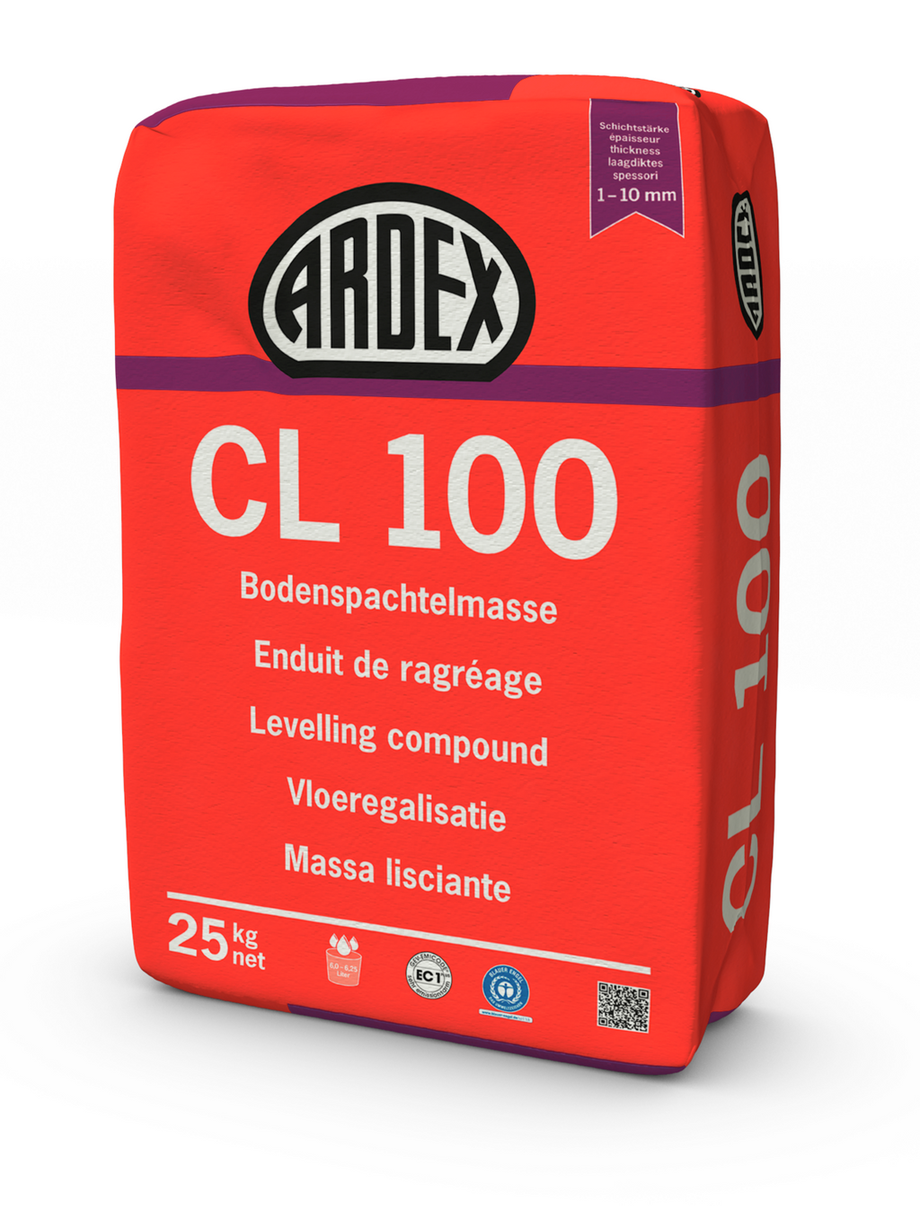 ARDEX CL 100 - Bodenspachtelmasse, 1 - 10 mm  - 25 kg Neu Blauer Engel