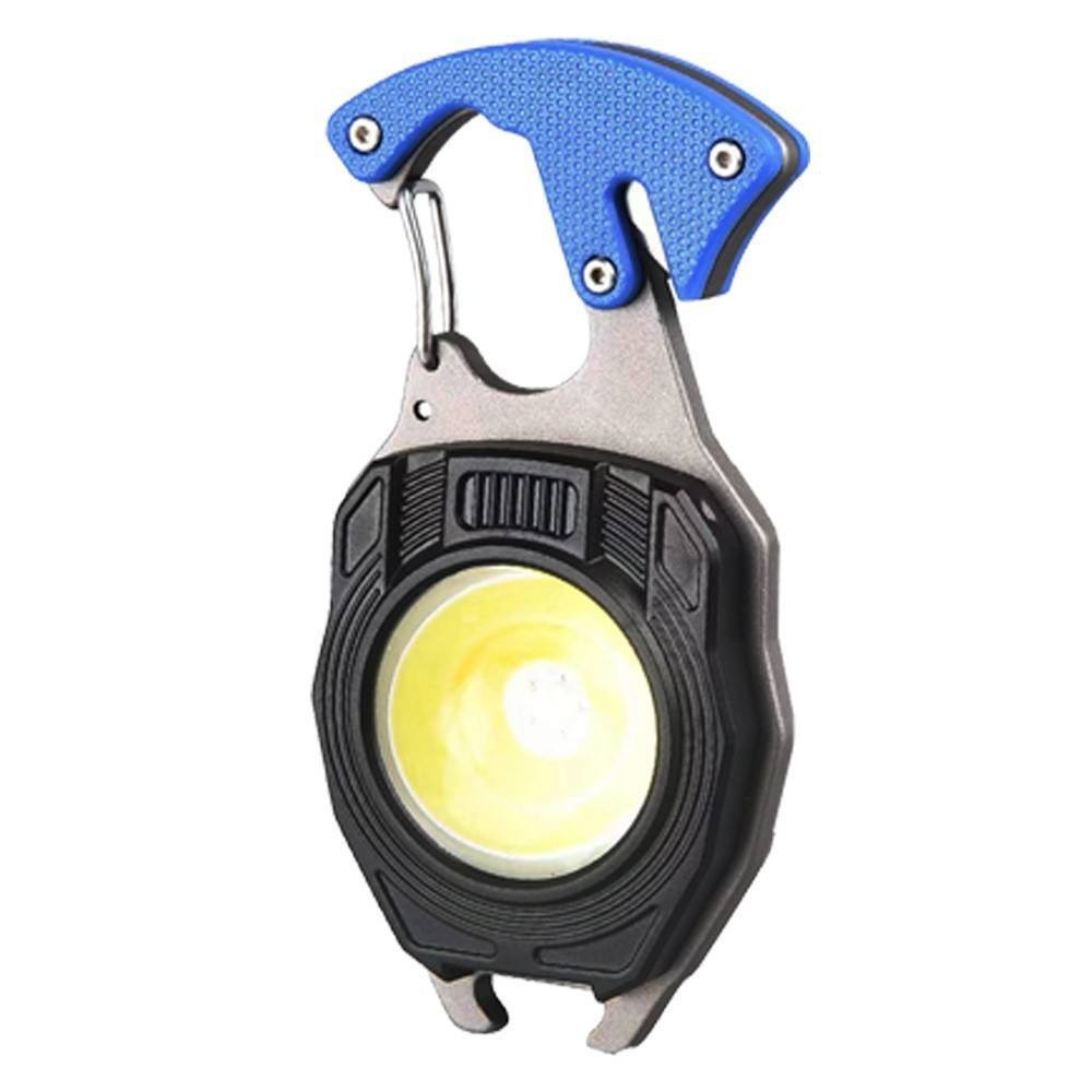  COB Taschenlampe Wiederaufladbare Schlüsselanhänger Licht Magnet LED Lampe
