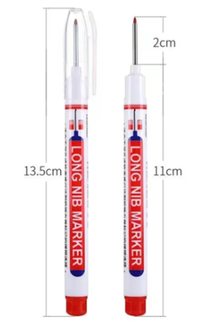 Tieflochmarker, Marker, Baumarker, Bleistift, Ersatzminen, Minen
