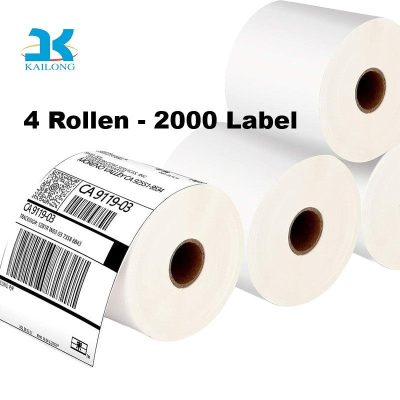 Thermo Versand Etiketten Rolle 100 x 150 mm | 500 - 2500 Stk. DHL DPD UPS ZEBRA