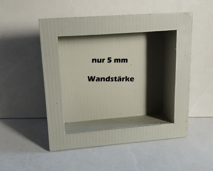 Wandnische, Befliesbare montagefertige Wandnische, Ablage