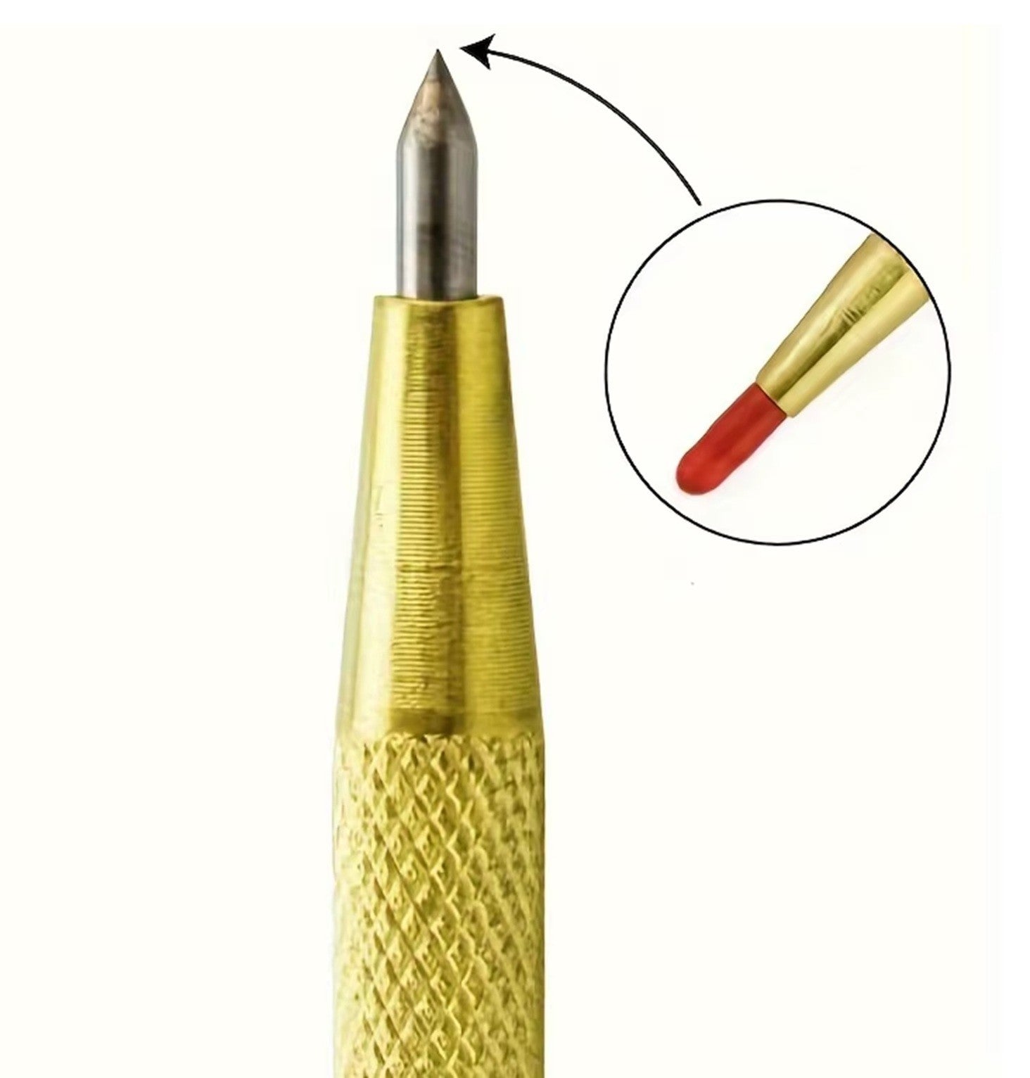 2 x  Reißnadel mit Hartmetallspitze 140mm Anreißnadel Hartmetall Anreißer