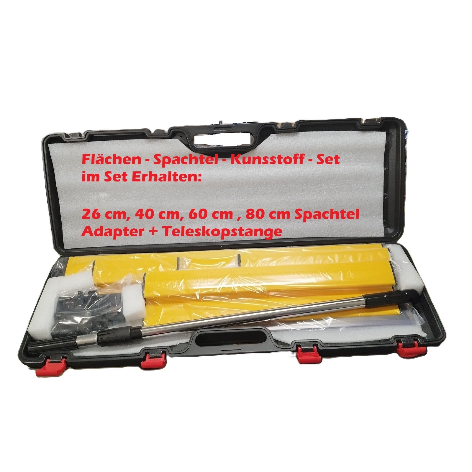 Profi Flächenspachtel Set im Koffer   Wände Decken Spachteln Verputzen