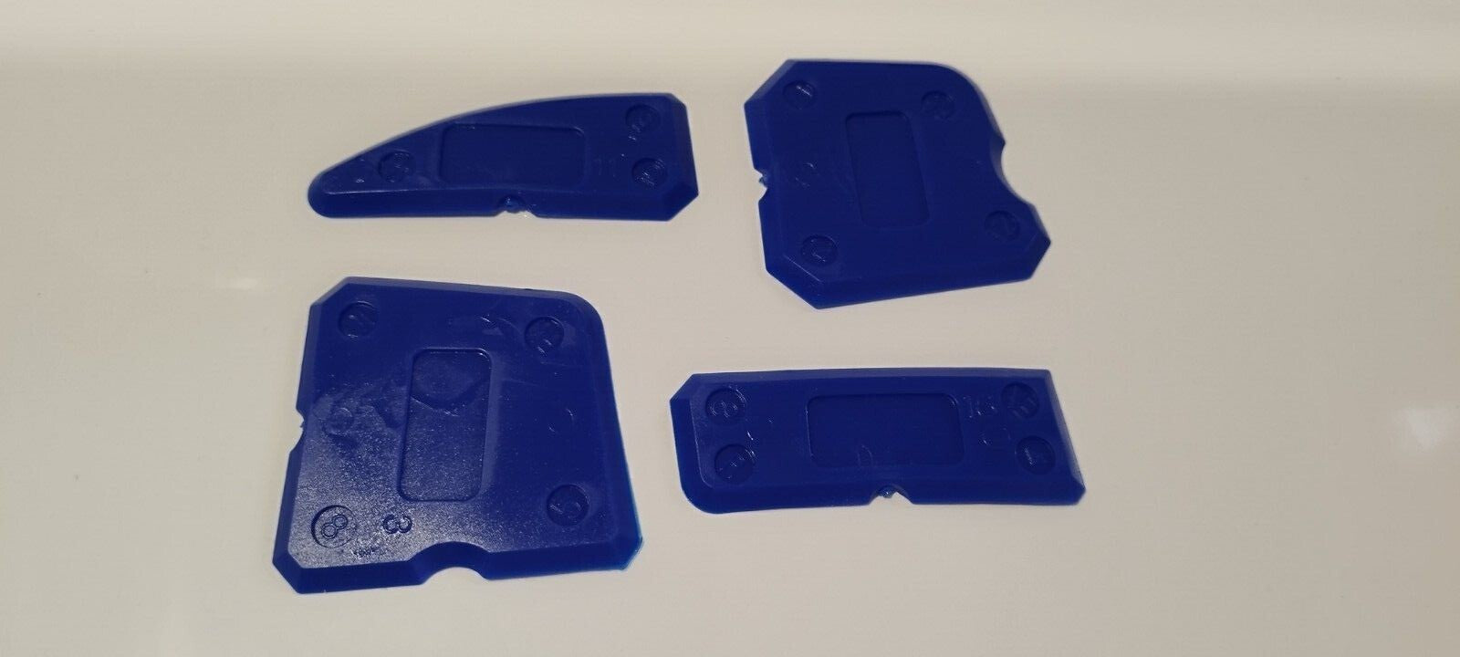 Silikonabziher - Fugenfux Blau - Orane - Gelb - Klassik 4er,