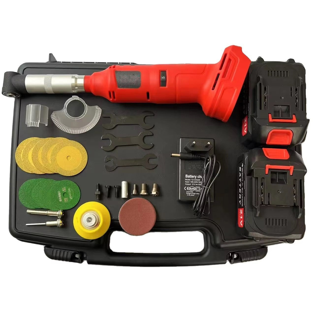 Mini Akku Winkelschleifer 50mm Trennschleifer Schleifmaschine Flex Bis 15000 rpm