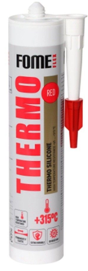 Hitzebeständiges Silikon THERMO +315 - 1500°C  Dichtmasse Silicon Kamin Silikon