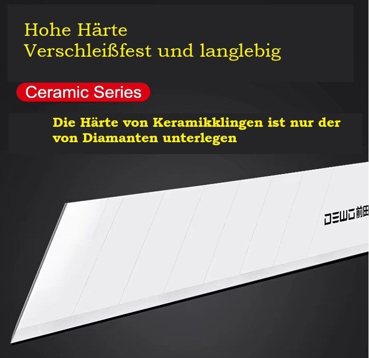 Abbrechklingen, 18mm , 25mm, Hakenklingen, Trapezklingen, Trapez, Wellenschliff