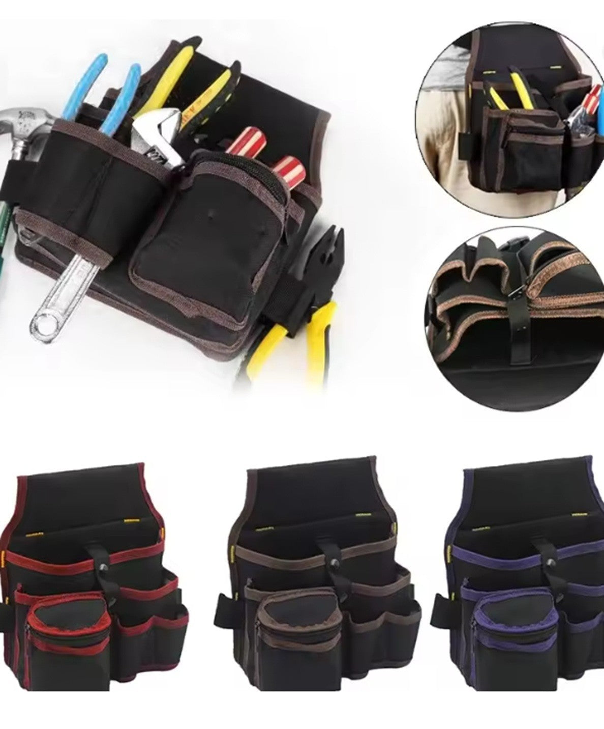 Werkzeugtasche Werkzeuggürtel Gürteltasche Handwerker Gürtel - Magnetarmband