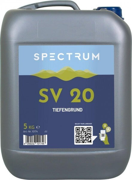 Tiefengrund Grundierung Spectrum Codex SV 20 für saugende Untergründe 1-5 L 