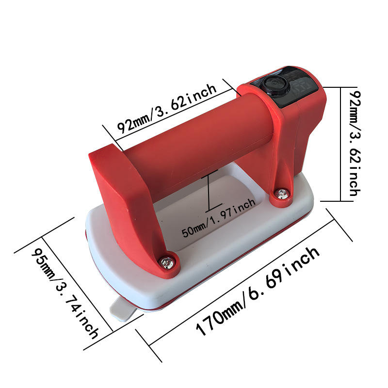 Akku Vakuumheber Mini Akku Vakuumheber 260 x 90 mm 90-260 kg+ USB-C Saugheber