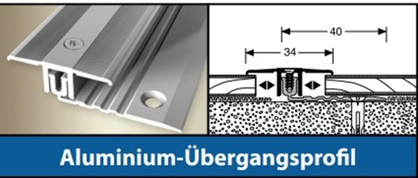 Übergangsprofil Bodenleiste Abschlussprofil Anpassungsprofil für Laminat - Vinyl