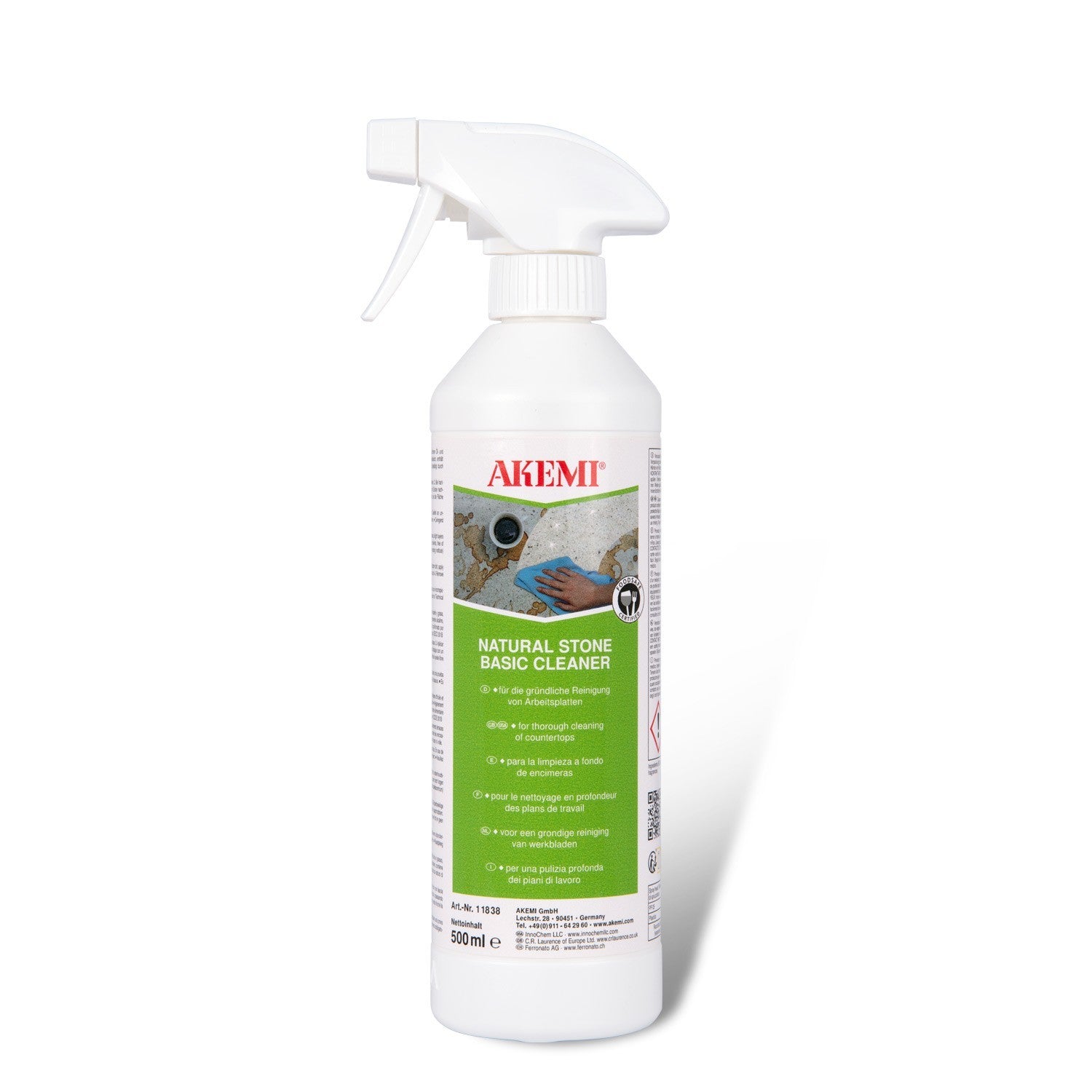AKEMI Natural Stone Basic Cleaner -500ml Sprühflasche - Gebrauchsfertig