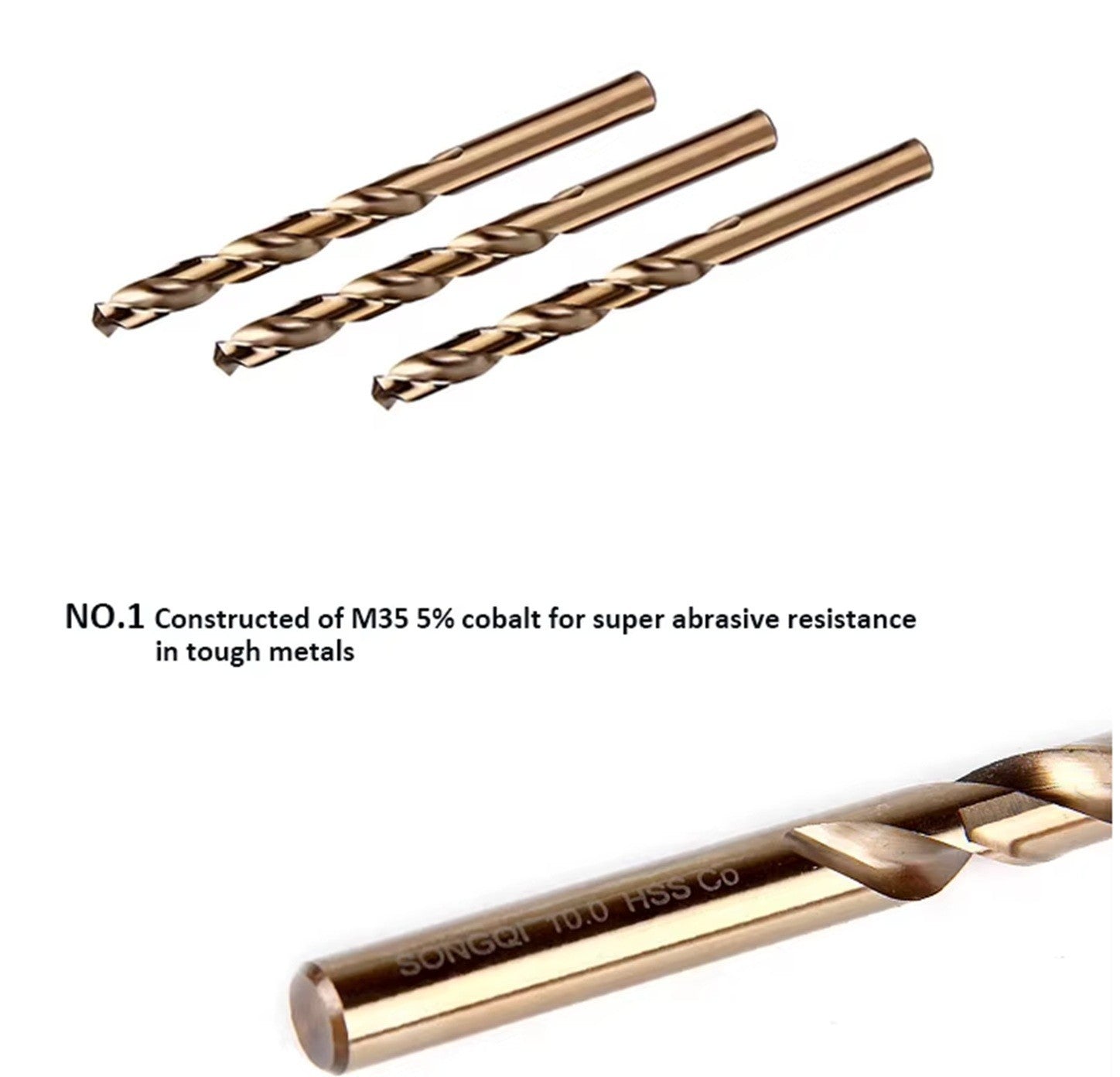 Metallbohrer Set HSS-E Cobalt Pro - Spiralbohrer -Edelstahlbohrer Stahlbohrer