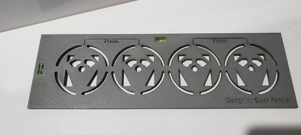 Bohrschablone für Wand-WC - Bohrschablone für Steckdose- Brausebatterie - Grohe