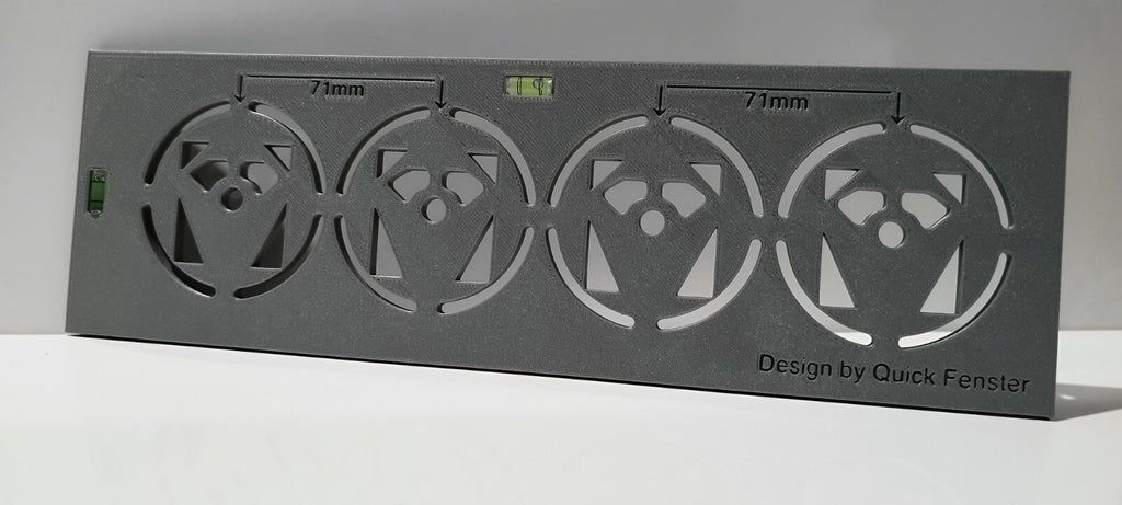 Bohrschablone für Wand-WC - Bohrschablone für Steckdose- Brausebatterie - Grohe