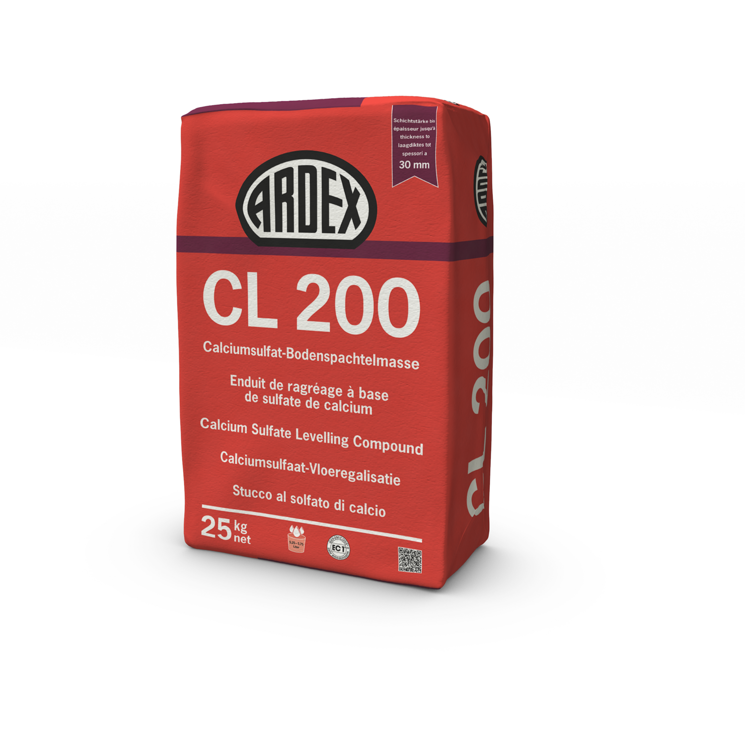 ARDEX CL 200 Calciumsulfat-Bodenspachtelmasse, 1,5 - 30 mm  - 25 kg