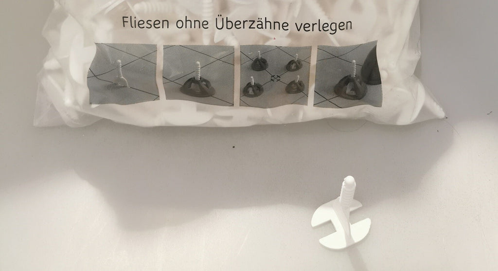 Nivelliersystem, Verlegehilfe,  Fliesen Verlegesystem Plan - Zuglaschen