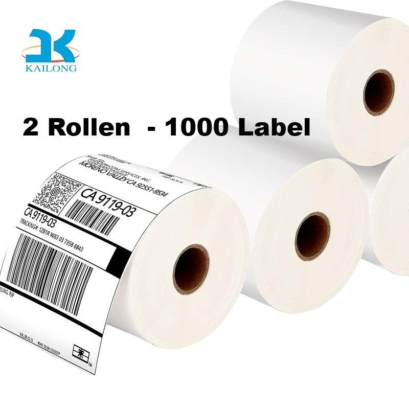 Thermo Versand Etiketten Rolle 100 x 150 mm | 500 - 2500 Stk. DHL DPD UPS ZEBRA