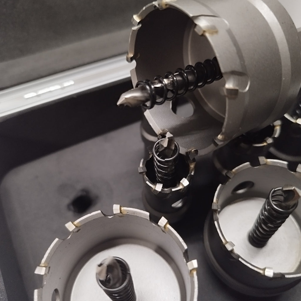 Lochsäge Hartmetall TCT Bohrkrone Kreisschneider für Edel - Stahl Set u. Einzeln