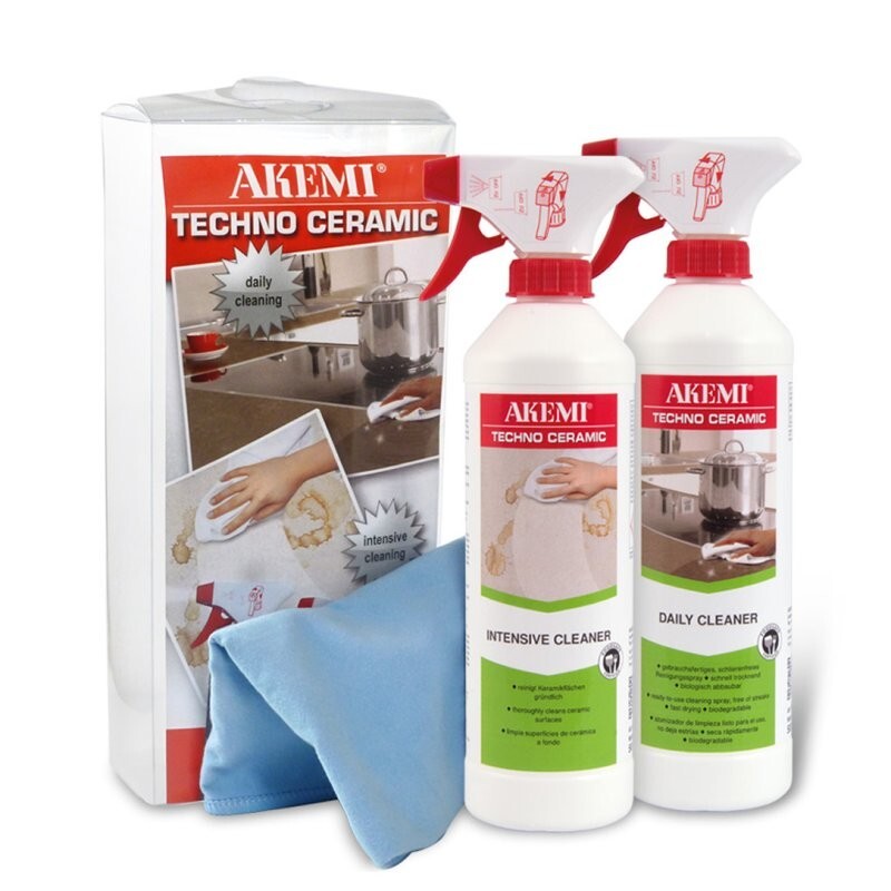 Reiniger Set - Reinigung, Schutz und Pflege von großflächigen Keramikflächen.